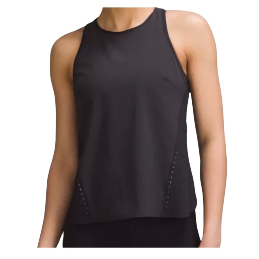 Lululemon Lightweight Stretch Running Tank Airflow In Sense Emboss Blk Sz 6 NWT